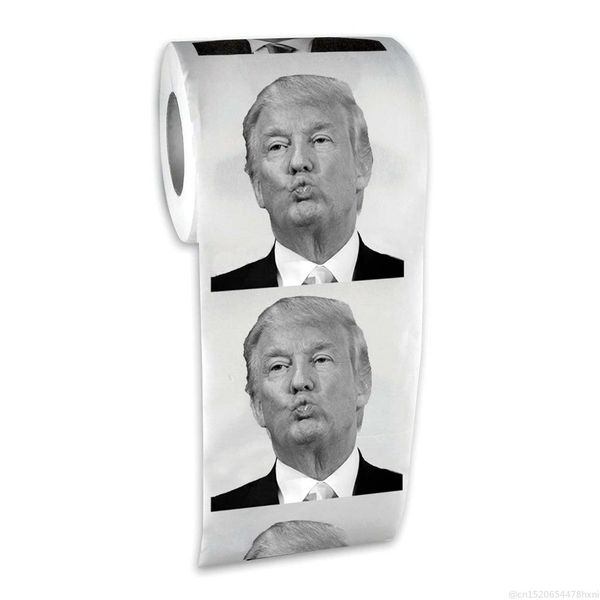 

1 roll 80 sheets 2 layers pout smile roll toilet paper bathroom prank joke funny paper tissue rolling paper gift papers, Black;white