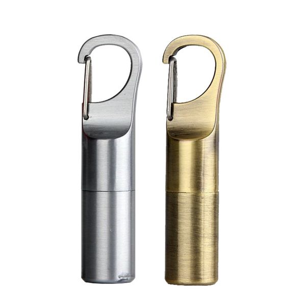 

emergency mini fire starter flint match lighter metal outdoor camping hiking instant survival tool useful safety key hang buckle