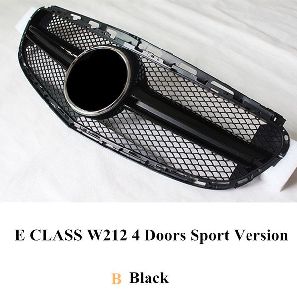 

gt style kidney mesh grille for e class w212 4 doors sport /normal version diamond model front air intake grille 2014-2016