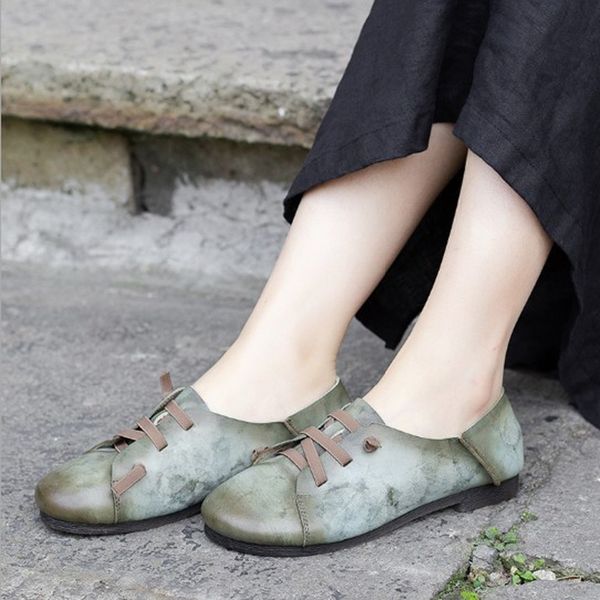 

genuine cow leather women flats casual barefoot female spring shoes women handmade elastic band ballerinas footwear sneaker, Red;white