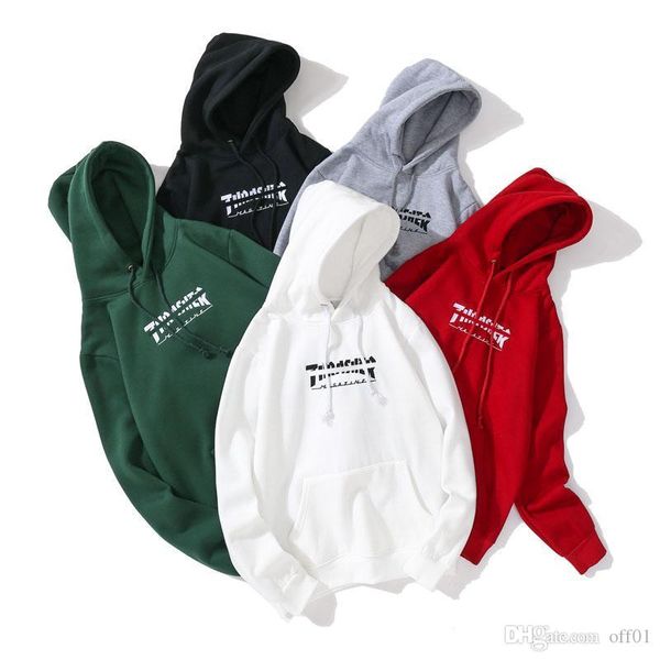 

aw men designer hoodie flame letter embroidery velvet hoodies fashion simple women sweatshirt outdoor loose cosy pullover hip hop streetwear, Black