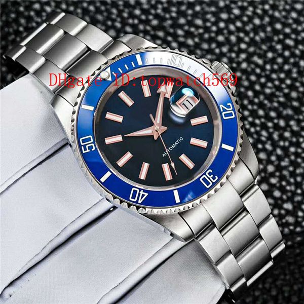 

wristwatches mens watch diving watches sport watch swiss 8215 automatic mechanical 28800 vph sapphire 316l stainless steel water resistant, Slivery;brown