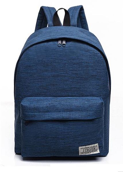 

New Solid Color Canvas Backpack Schoolbag Tide Small Fresh College Style Backpack Men and Women Fashion Travel Bag