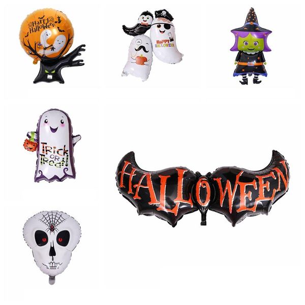 

fashion halloween balloons cartoon spirit host ghost tree halloween decoration foil balloon kids toys party decoration an2661
