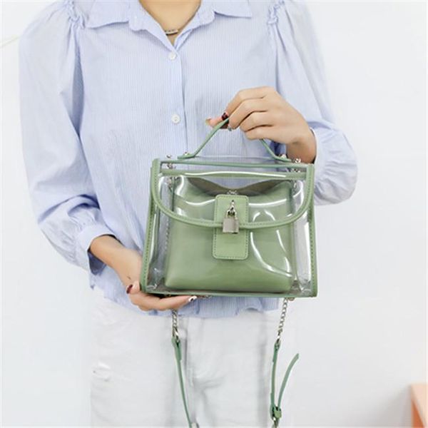 

wholesale women handbags thick transparent jelly bag new waterproof women beach bag summer candy colored women shoulder bag