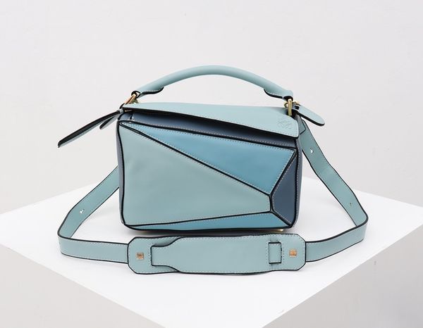 

2019 new fashion color matching single shoulder diagonal bag shoulder strap removable leather series highlights female personality