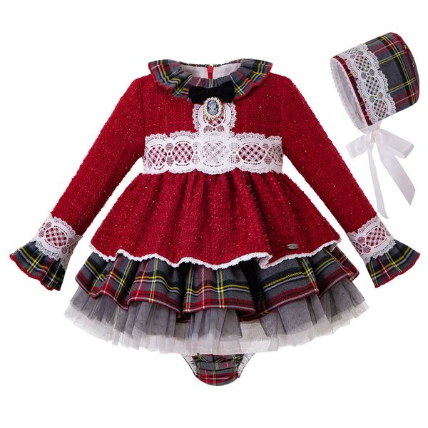 

Pettigirl fall baby girl de igner clothe bling chri tma dre pp pant bonnet toddler girl clothe kid outfit g dmc 208 a408, White