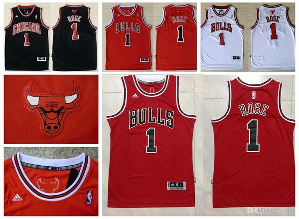 

Maje tic ro e reteo men vancouver chicago 13 bull jer ey 1 derrick ro e authentic nba 13 red black white road jer ey, Black;red