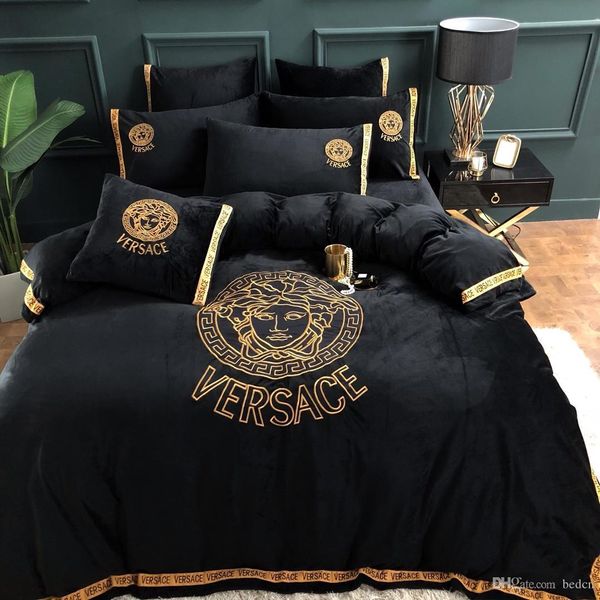 

black wholesale- new coming bedding set 4 pieces special pattern style reactive printing duvet cover pillowcase bedsheet home decoration fle