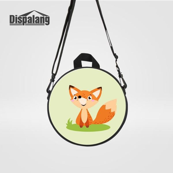 

dispalang children new round messenger bags for school cartoon tiger lion unicorn crossbody schoolbags for little girls boys