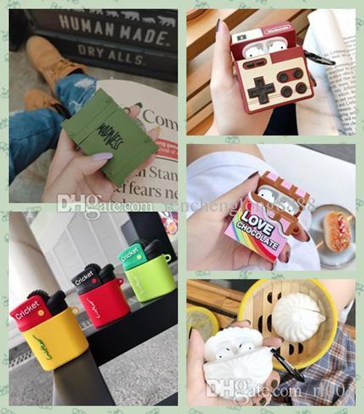 

new design multi-element airpod wireless bluetooth headset protector luxury designer apple airpods 1-2 universal + comprehensiv