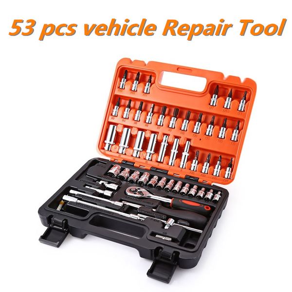 

satagood tools automobile motorcycle car repair tool box precision ratchet wrench set sleeve universal joint hardware tool kit