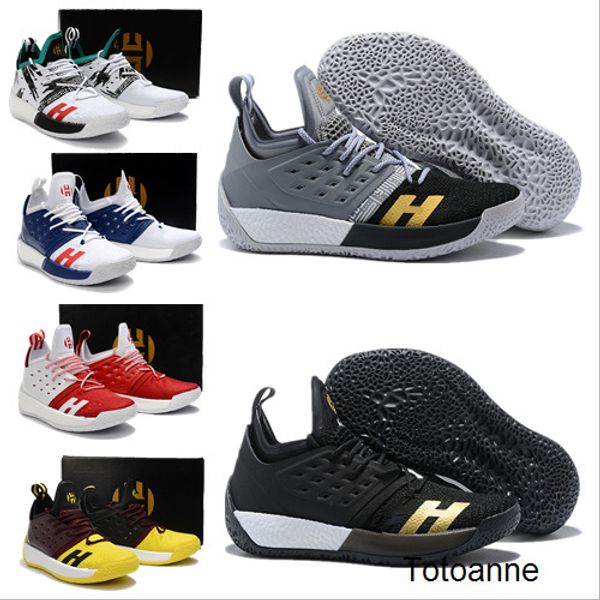 

2020 new arrival james harden 2 vol.2 men's basketball shoes gold/championship mvp finals training sneakers sports running shoes size 7