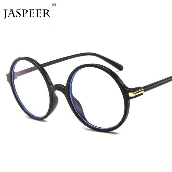 

jaspeer new round anti blue light blocking glasses anti eyestrain tr90 men and women computer goggles protection eyewear, White;black