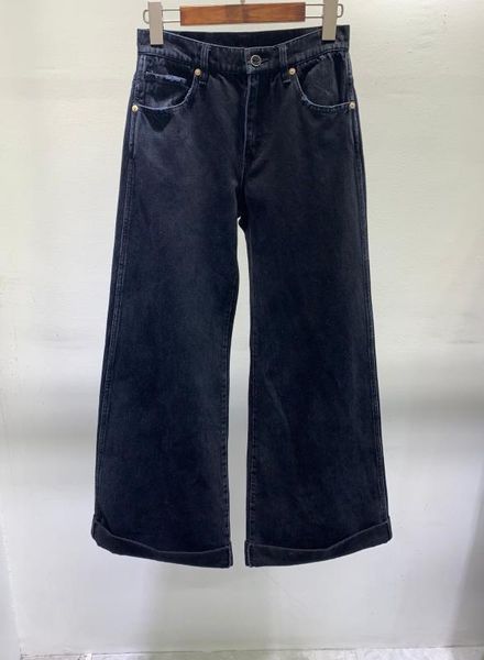 

2019 women's fashion loose wide leg jeans 1230, Blue