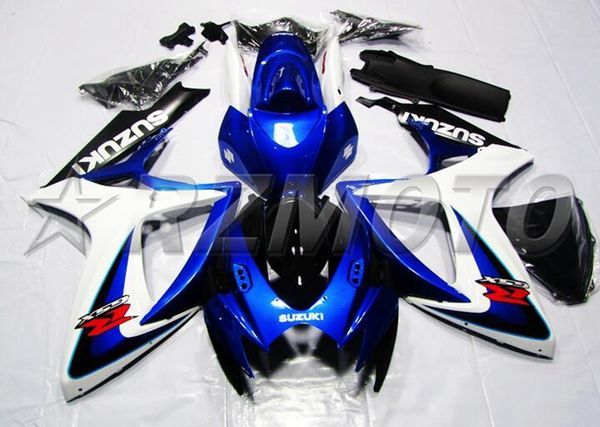 

4gifts new abs motorcycle full fairings set fit for suzuki gsx-r600 gsx-r750 600 750 k6 gsxr 2006 2007 06 07 custom deep blue