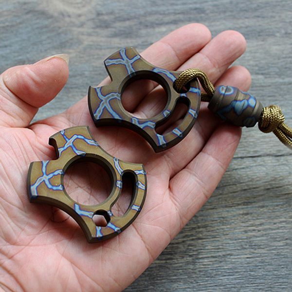 

edc tc4 titanium flame открытый палец кольцо мульти инструменты для бутылок window breaker брелки самообороны инструмент выживания