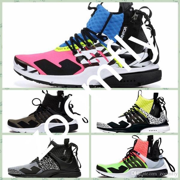 

npsthf 2019 prestos mids acronym racer pink running shoes men volt olive bamboo athletic shoes sneaker boots trainers with zipper