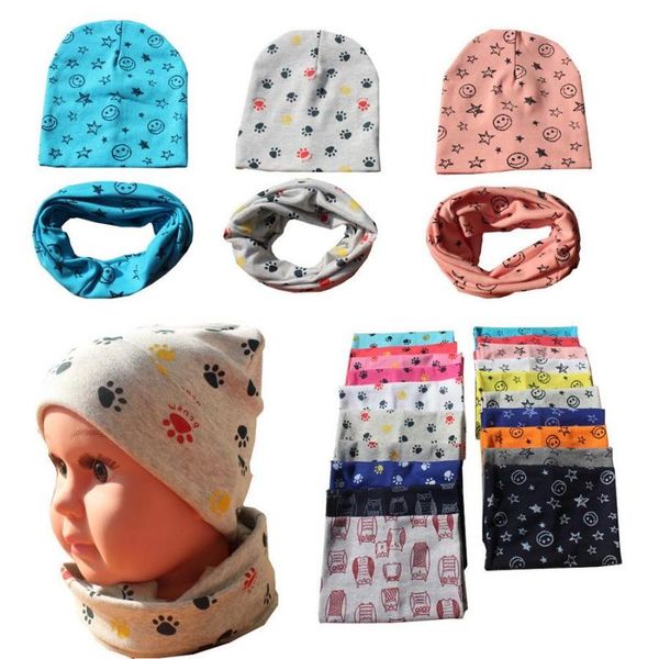 

50set autumn winter crochet baby hat girl boy cap toddler hat scarf collars, Yellow