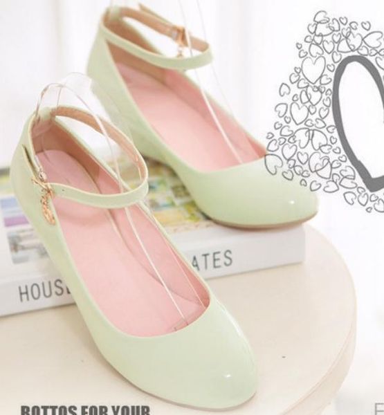 

send 2018 spring new style slope heel round head women's shoes, Black