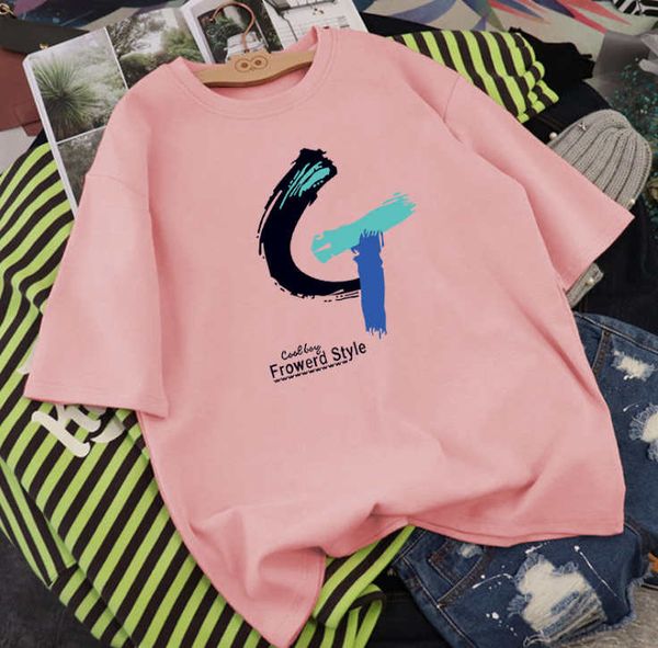 

womens designer brand t-shirt 2020 new fashion summer oversize letter middle sleeve round neck t-shirt, White