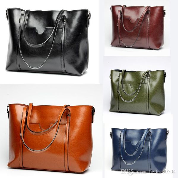 

genuine leather 5a quality totes with shoulder belts ladies casual handbags large volume middle totes 3 layers inside single shoulder bag