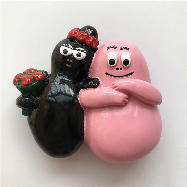 

cute baba dad anime cartoon resin refrigerator stickers three-dimensional magnetic stickers decoration ideas fridge magnets souvenir gifts
