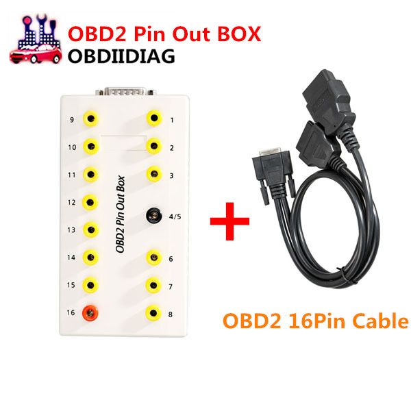 

obd2 pin out box obdii protocol detector & break out box obd2 can get 16pin cable as gift