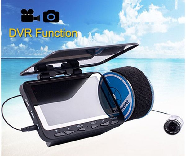 

4.3" underwater 1000tvl ice fishing video camera fish finder video recording dvr 8 infrared ir led fish finder