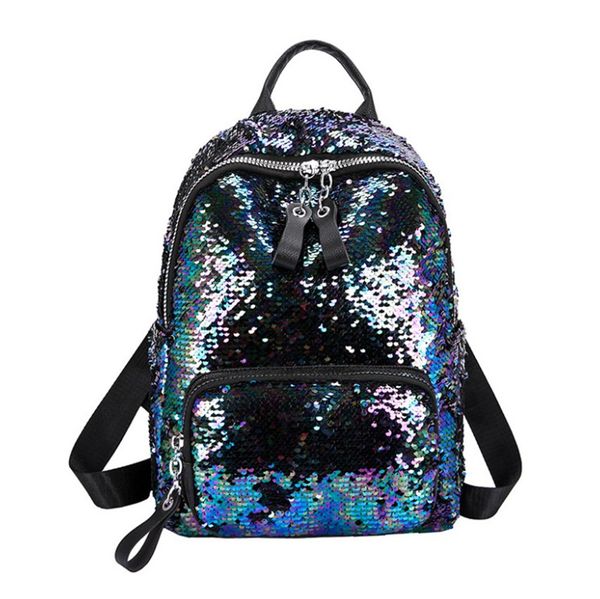 

new glitter bag cool versatile stylish color changing glitter double shoulder bag casual travel backpack ph-cfy20062860