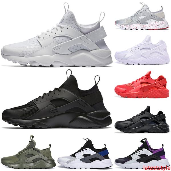 

huarache 4.0 1.0 running shoes men women triple white black red grey olive huaraches mens trainers walking jogging sports sneaker 36-45