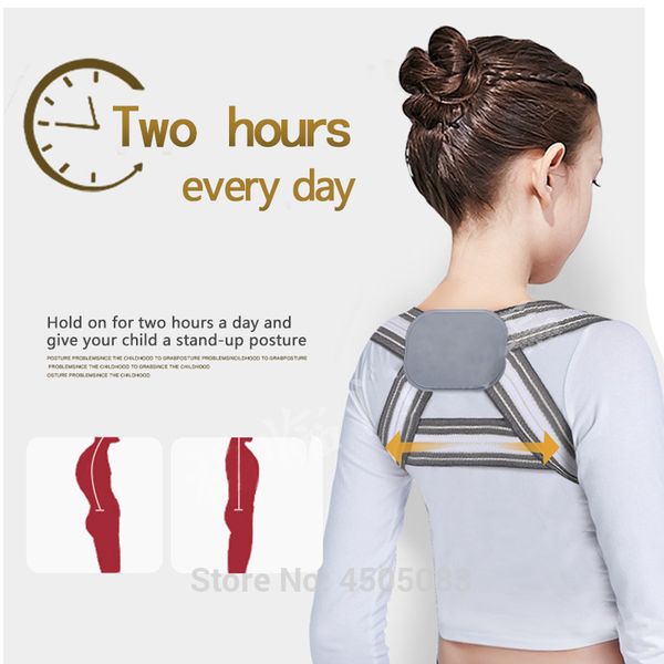 

medical clavicle posture corrector children back support belt corset orthopedic brace shoulder correct, Black;blue