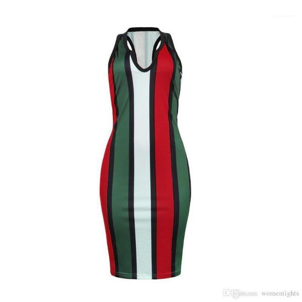 

neck lady beach dress womens club clothing women summer dresses stripe skinny dresses backless deep v, Black;gray