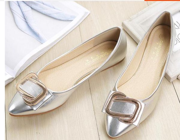 

2019 women's shoes in spring and autumn with new style flat bottom pointed end @279, Black