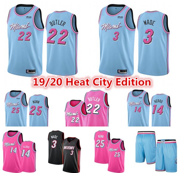 black pink and blue miami heat jersey