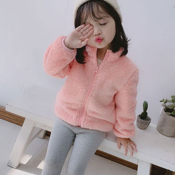 Kids Baby Boys Girls Warm Winter Choker Tops Thick Wool Sweater Jackets Outwear