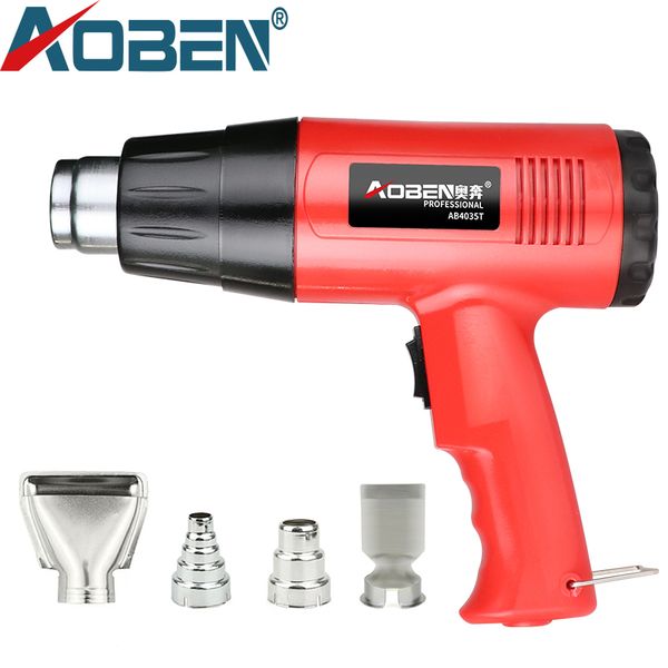 

aoben 2000w heat gun 220v temperature adjustable air gun shrink wrapping home diy with four nozzle industrial hair dryer