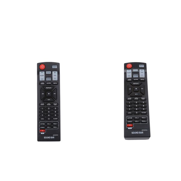 

2x akb73575421 replacement sound bar remote control for lg sound bar/tv