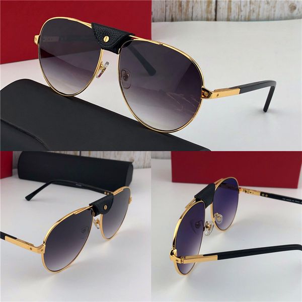 

новые модельер солнцезащитные очки 0096 ретро пилот металлический каркас с небольшой кожаный винтажный авангардный поп-стиль высшего качеств, White;black