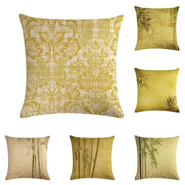 

45x45cm белье подушка обложка мультфильм бамбук шаблон главная sofa площади подушка обложка декоративные наволочки zy1009