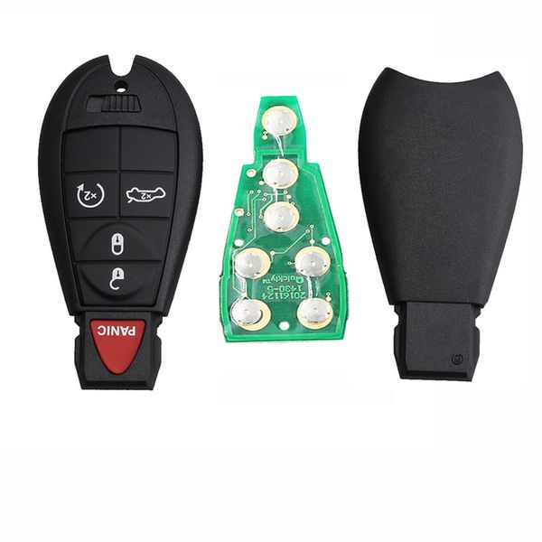 

smart car key 5 buttons for jeep chrysler grand cherokee 2008-2015 300 town & country m3n5wy783x / iyz-c01c fob 433mhz