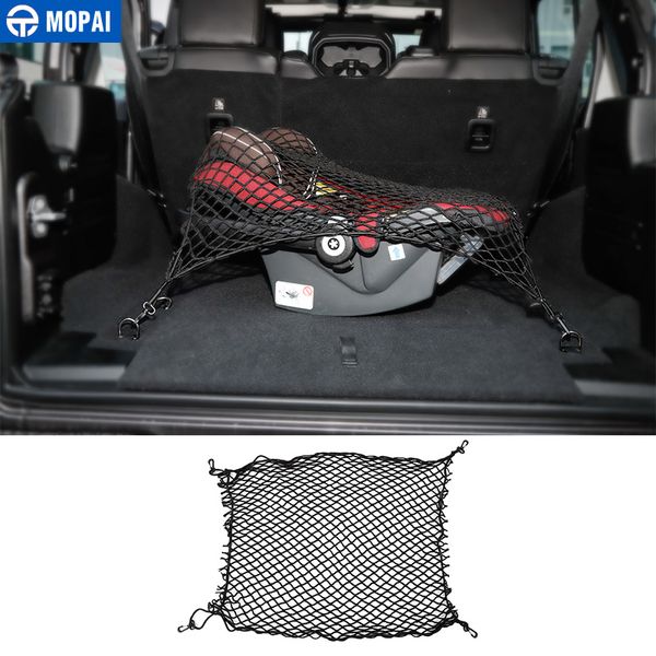 

mopai car net for wrangler jk jl 2007-2018 car trunk net storage bag for jl wrangler 2019+ accessories
