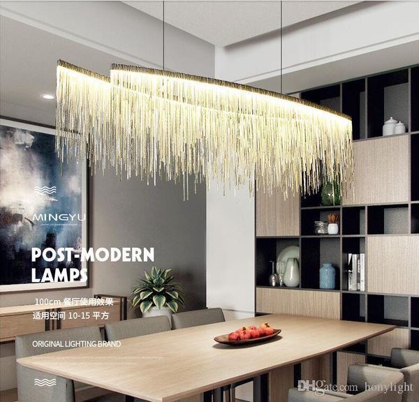 

led современные люстры освещения кисточкой дизайн крытый люстра light подвесной подвеска light hotel restaurant home лампы серебро или золот