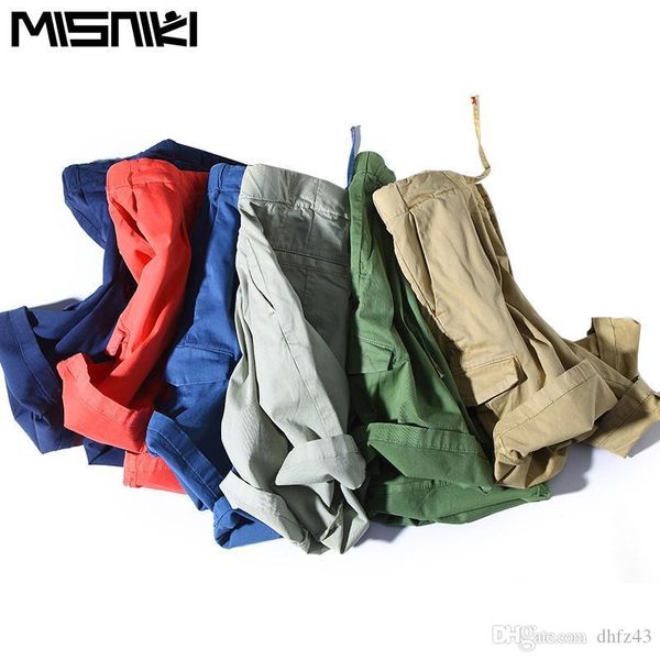 

misniki 2018 new arrivals fashion summer men cargo shorts solid color elastic male short trousers m-3xl cyg349, White;black