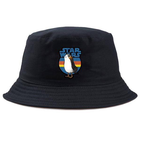 

harajuku bucket hat star men wars porg printed fishing outdoor hip hop cap men's summer fisherman hat women bone feminino