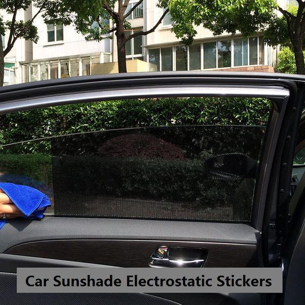 

2pcs/lot 70*50 cm uv car sunshade electrostatic stickers auto static film adsorption force sunshade stickers window film