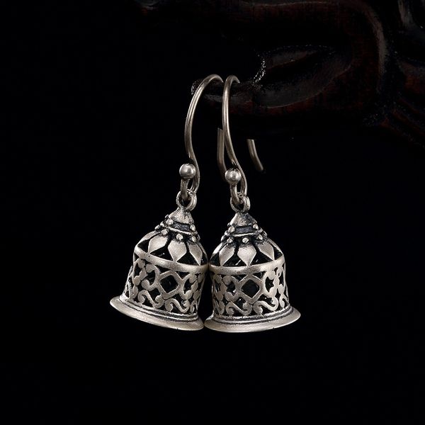 

2018 sale direct selling  earings fashion jewelry 100% 925 sterling earrings for women vintage handmade retro thai jewelry, Golden;silver