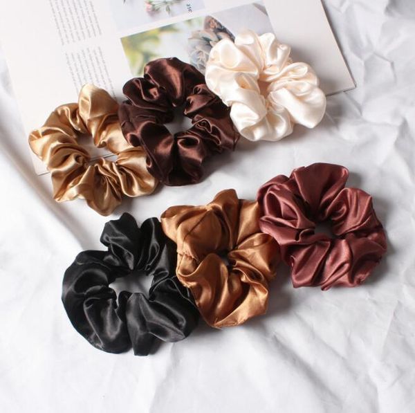 

6styles laser hair band elastic stripe girls scrunchies hair rubber ties ropes ponytail holder bronzing headband hair accessories by1526, Slivery;white