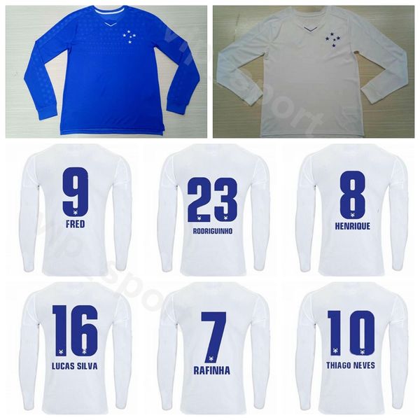 

19-20 Soccer Long Slleve Cruzeiro Jersey 26 DEDE 10 THIAGO NEVES 19 ROBINHO 99 SASSA 9 FRED 8 HENRIQUE Football Shirt Kits Uniform