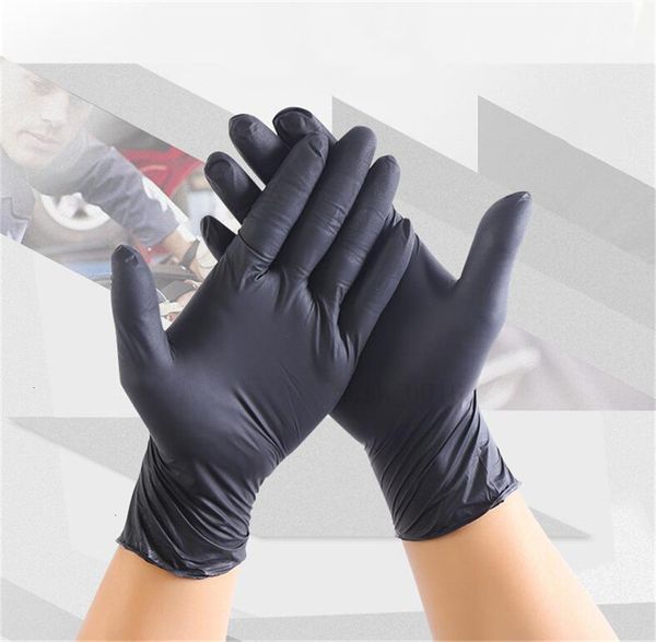 

nitrile disposable gloves 100pcs powder protective gloves for household cleaning industrial gloves qa